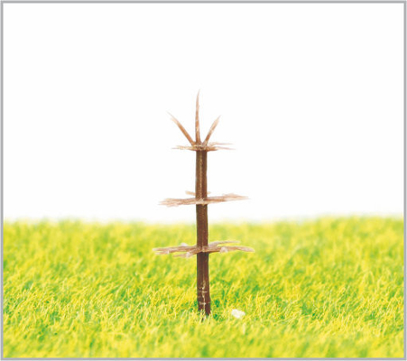 Porcellana C35 Alberi di modello architettonico in miniatura canne di plastica gialla 3,5 cm fornitore