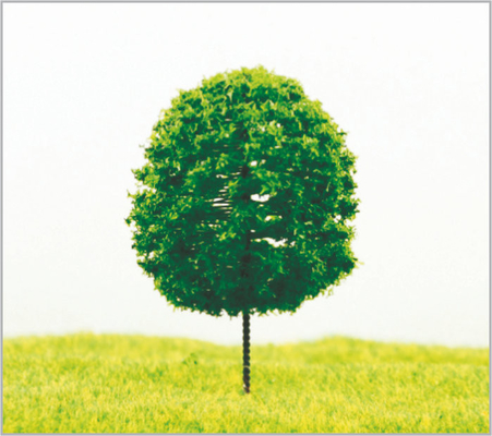 Porcellana SE03 Paesaggio verde Avenue Railroad paesaggi in miniatura modello alberi albero 7 cm 5 cm/4 cm fornitore
