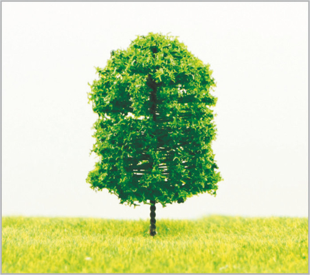 Porcellana SE02 Architettonico in miniatura modello alberi giallo paesaggio dell'albero 7 cm 6 cm/5 cm 4 cm fornitore
