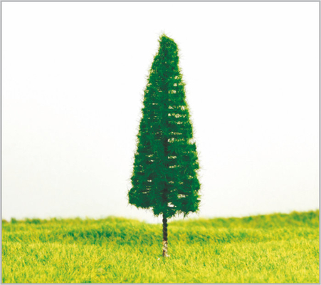Porcellana SA01 N Gauge Train Layout alberi modello in miniatura su strada paesaggio verde pino 9 cm 8 cm fornitore