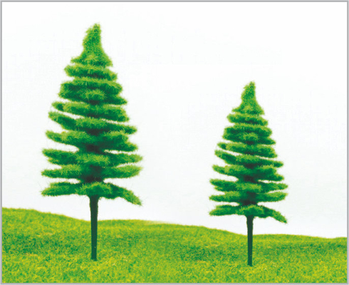 Porcellana S50A / S50B Railroad paesaggi in miniatura modello alberi verde Avenue Natale pino 11 cm 9 cm fornitore