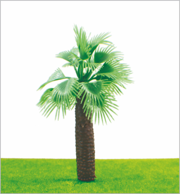 Porcellana M009 HO Train Layout in miniatura modello alberi Green Street cocco albero 11 cm fornitore
