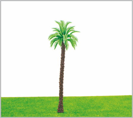 Porcellana M003 OEM HO Train Layout in miniatura modello alberi giallo verde Avenue cocco albero 11 cm fornitore