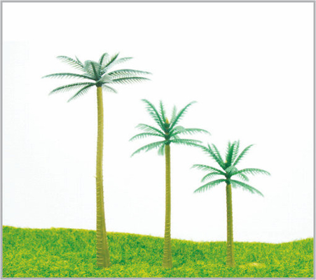Porcellana HE95/HE70/HE50 OEM HO Train Layout in miniatura modello cocco di alberi albero 9,5 cm 7 cm/5 cm fornitore
