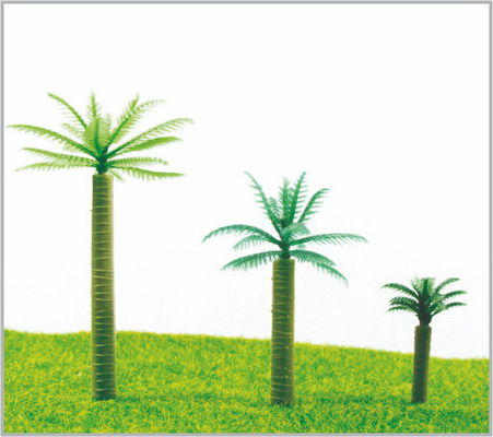 Porcellana HB60/HB50/HB35 OEM HO Train Layout in miniatura modello cocco di alberi albero 6 cm 5 cm/3,5 cm fornitore
