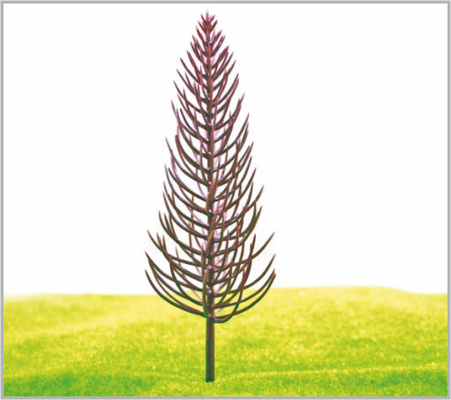 Porcellana B16060 OEM in miniatura modello alberi piramide di plastica verde giallo tronco 16 cm fornitore