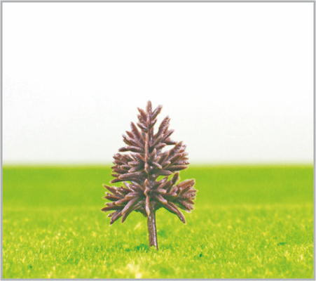Porcellana B4815 OEM in miniatura modello alberi piramide di plastica verde giallo tronco 4,8 cm fornitore