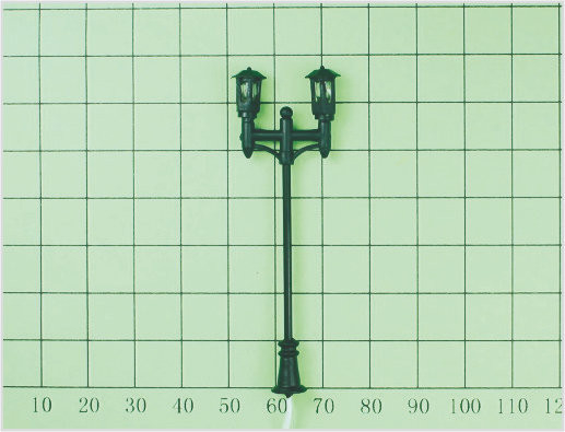 Porcellana T7 O Gauge scala treno Layout Design luce Street in miniatura modello lampada articoli 6,5 cm fornitore