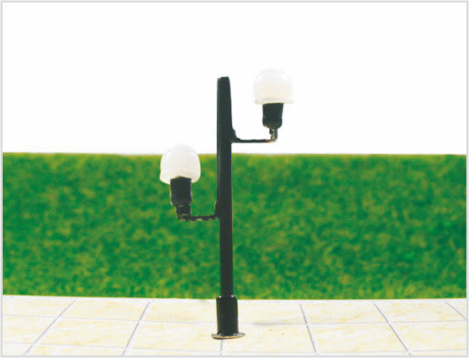 Porcellana T42 O Gauge scala treno Layout Design luce Street in miniatura modello lampada articoli 5 cm fornitore
