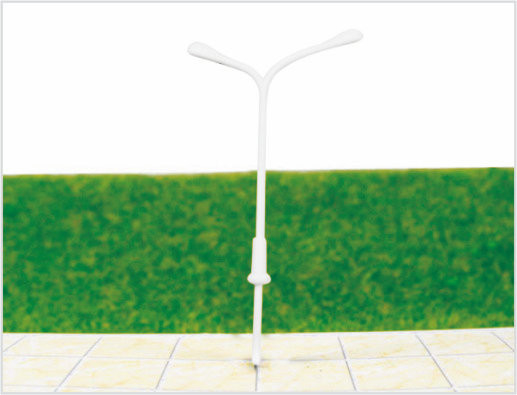 Porcellana ML1000 Custom 6V bipenne luci da giardino in plastica modello lampada Post per i layout Railroad fornitore