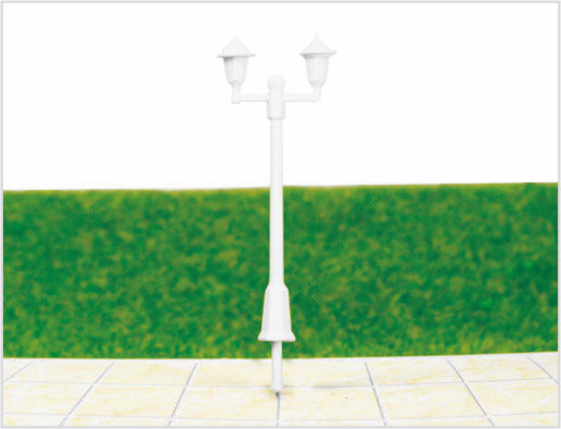 Porcellana ML500 Custom 6V bipenne luci da giardino in plastica modello lampada Post per i layout Railroad fornitore