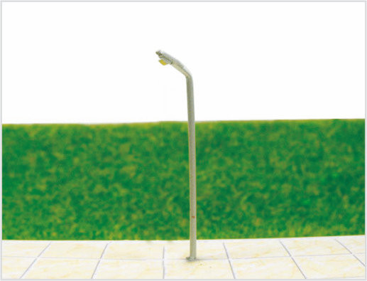 Porcellana T55 6V Billboard Street in plastica in miniatura scala modello lampione per Train Layout 4,5 cm fornitore