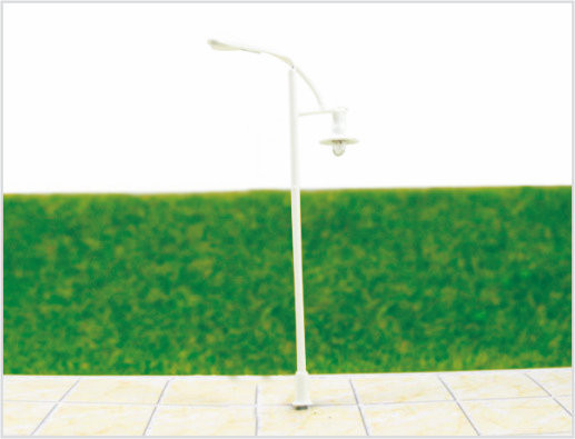 Porcellana T82 6V Billboard Street plastica scala modello lampada posti per il treno Layout 8,5 cm fornitore