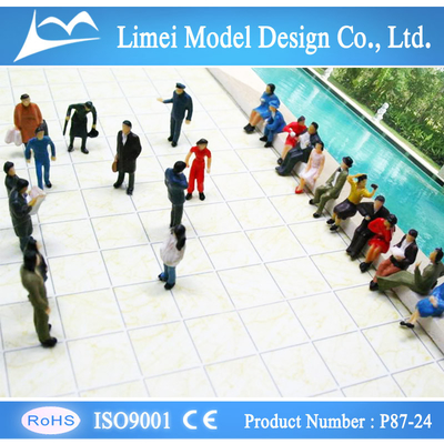 P87-24 1:87 persone di modello in scala architettonica HO dipinto Figure 2.0 cm fornitore