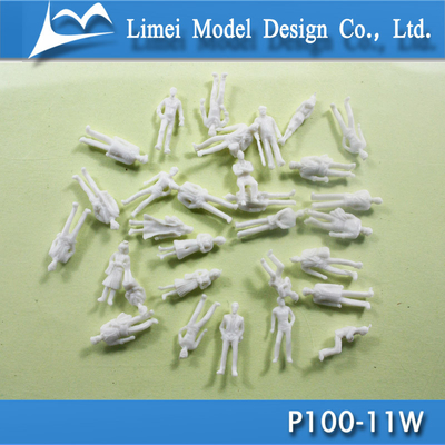 Il treno di plastica 1/100 della scala calcola il bianco di modello architettonico della gente fornitore