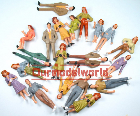 P25-6 outdoor 1:25 architettonico scala modello persone Painted Figure 7 cm fornitore