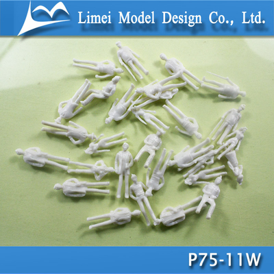 figura umana di plastica 1/75 professionista bianco di modello architettonico del modello fornitore