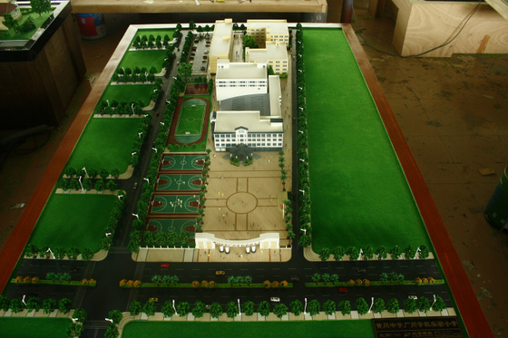 Scuola che progetta creatore di modello architettonico miniatura, modello di scala di pianificazione dello stadio di football americano fornitore