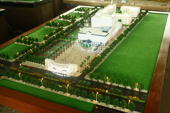 Scuola che progetta creatore di modello architettonico miniatura, modello di scala di pianificazione dello stadio di football americano fornitore