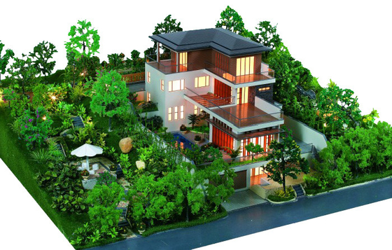 Creatore di modello architettonico miniatura del giardino, modelli di scala residenziali privati fornitore