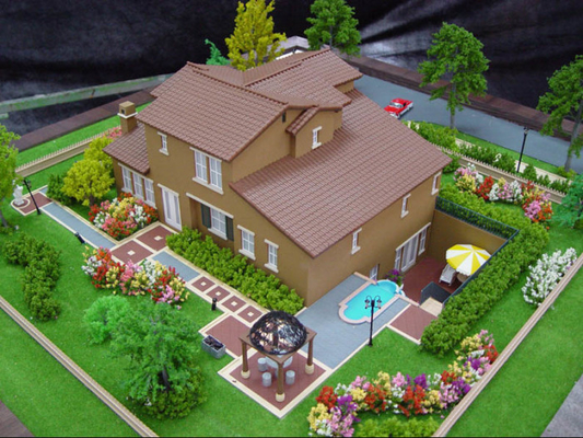 Creatore di modello architettonico miniatura del giardino, modelli di scala residenziali privati fornitore