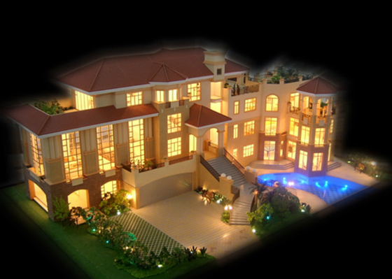 Creatore di modello architettonico miniatura residenziale privato, fabbricazione del modello di scala della casa estiva fornitore