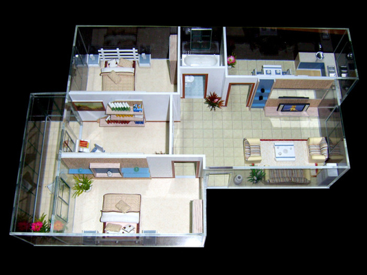 Creatore di modello architettonico miniatura residenziale privato, fabbricazione del modello di scala della casa estiva fornitore