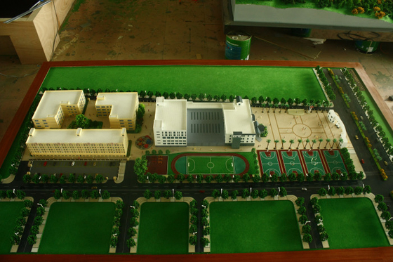 creatore di modello architettonico miniatura dell'edificio scolastico 3D, modelli di scala della disposizione della scuola di illuminazione fornitore