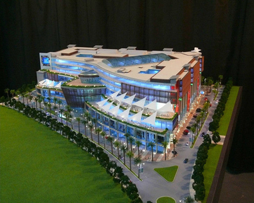 Creatore di modello architettonico miniatura dell'edificio residenziale con il sistema di illuminazione fornitore