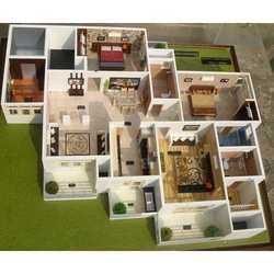 Creatore di modello architettonico miniatura dell'edificio residenziale con il supporto della Tabella fornitore
