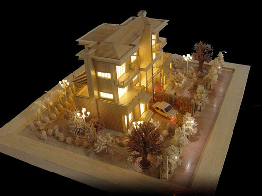 Creatore di modello architettonico miniatura dell'edificio residenziale con il supporto della Tabella fornitore