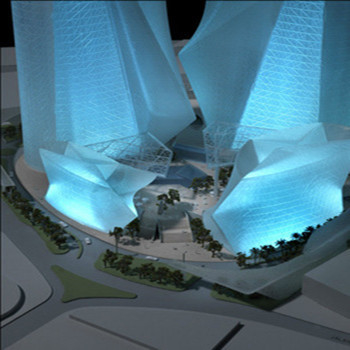 Creatore di modello architettonico del centro commerciale, accendente il modello architettonico miniatura dell'edificio pubblico fornitore