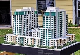 Creatore di modello architettonico del centro commerciale, accendente il modello architettonico miniatura dell'edificio pubblico fornitore