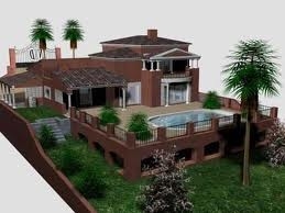 Bene durevole di modello architettonico miniatura del creatore delle ville con la vetrina interna fornitore