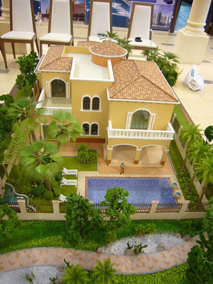 Creatore di modello architettonico di illuminazione interna, modello architettonico miniatura della villa di lusso fornitore
