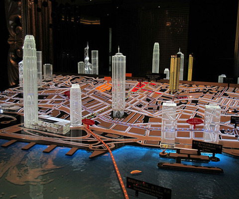 Creatore di modello architettonico miniatura di progettazione urbana, fabbricazione del modello di scala di utilizzazione delle terre fornitore