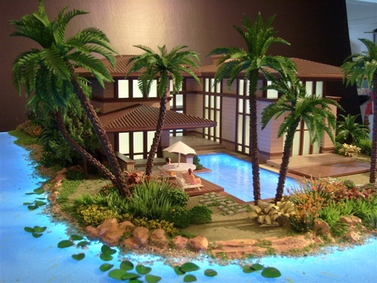 Creatore di modello architettonico ecologico, modello di scala della località di soggiorno oceano/della spiaggia fornitore