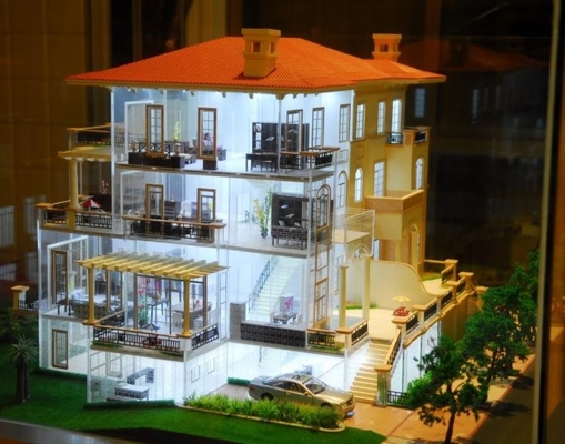 modello della costruzione di modello architettonica miniatura del creatore 3D/villa/fabbricazione residenziale del modello di scala della casa fornitore