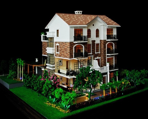 modello della costruzione di modello architettonica miniatura del creatore 3D/villa/fabbricazione residenziale del modello di scala della casa fornitore