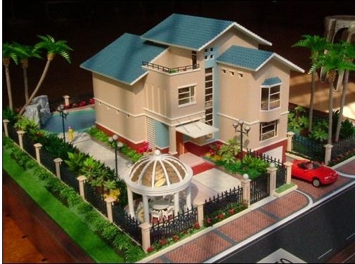 modello della costruzione di modello architettonica miniatura del creatore 3D/villa/fabbricazione residenziale del modello di scala della casa fornitore