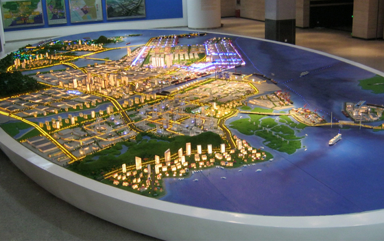 Creatore di modello architettonico della forte disposizione della città, modello miniatura della disposizione della città fornitore