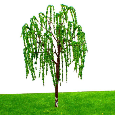 10 alberi di modello miniatura del salice preparano il 1:75 di scena del lago park del giardino della ferrovia - 100 la disposizione 6cm fornitore