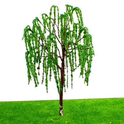 salice di modello miniatura verde degli alberi di 12cm per il 1:75 di scena del lago park della ferrovia/giardino del treno - disposizione 100 fornitore