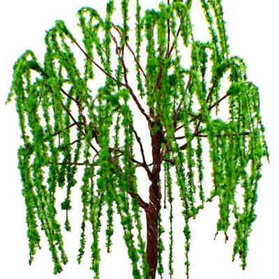 salice di modello miniatura verde degli alberi di 12cm per il 1:75 di scena del lago park della ferrovia/giardino del treno - disposizione 100 fornitore