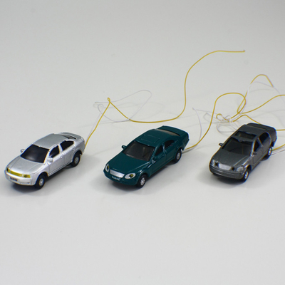 le automobili di modello su ordinazione della scala di 1:75 di illuminazione 12V, uniscono in lega mini muoiono colate per la disposizione di costruzione del bordo della strada fornitore
