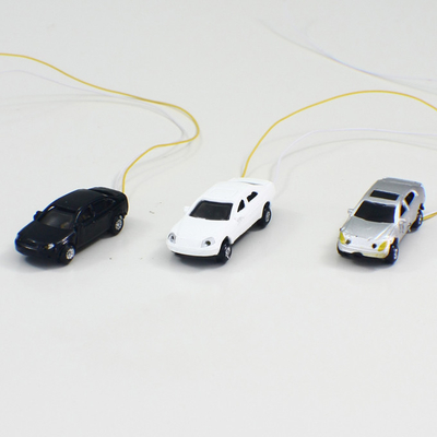 Il 1:200 su ordinazione delle automobili di modello della scala del bordo della strada della costruzione che si accende con la lega mini muore colate fornitore