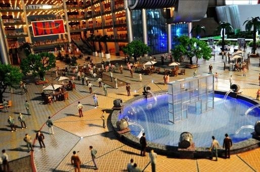 Nizza creatore miniatura su ordinazione del modello della disposizione di paesaggio del centro commerciale fornitore