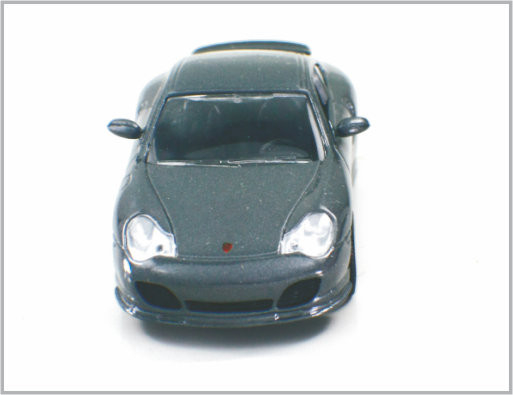1/43 automobili di modello su ordinazione fuse sotto pressione Porsche 911 Turbo della scala della lega di nero di carbonio per la raccolta fornitore