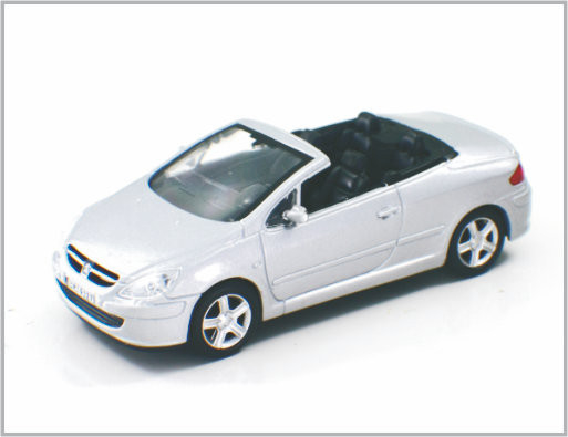 1/43 mini automobili di modello su ordinazione fuse sotto pressione Peugeot 307 della scala della lega per il regalo &amp; Decoratio domestico fornitore