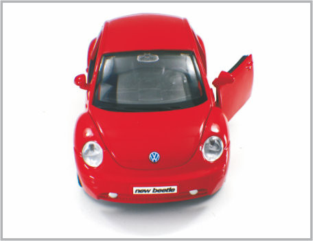 Mini automobili di modello su ordinazione rosse fuse sotto pressione Volkswagen New Beetle della scala della lega come regalo fornitore